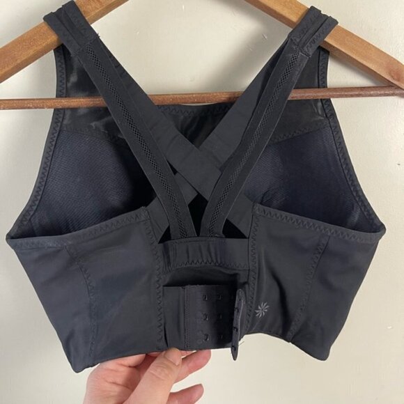 Athleta Gigi Sports Bra High Impact Black Athletic Active 868882 Womens XS - Picture 5 of 9